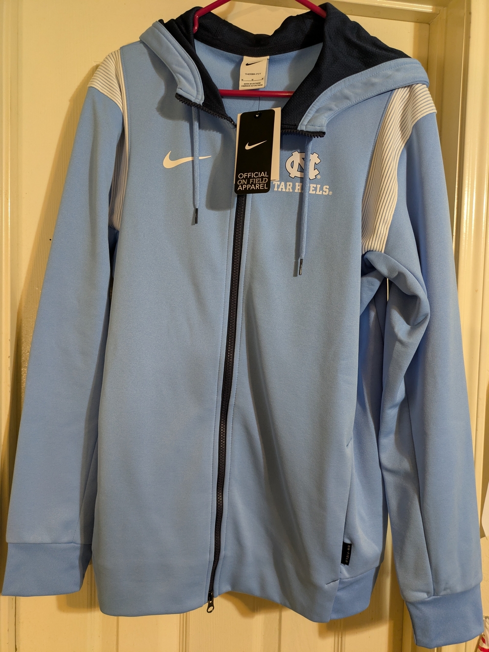 Nike Men's North Carolina Tar Heels Light Blue Full-Zip Hoodie